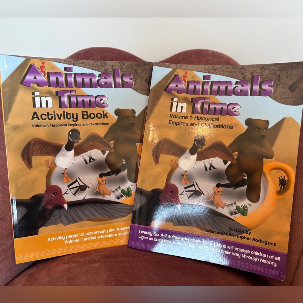 Animals in Time Activity Book Set